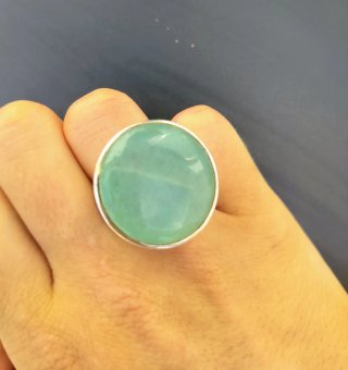Sortija Tous Gema Azul Plata