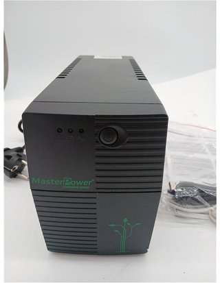 Master Power SAI UPS 650VA 360W – Sistema de Alimentación Ininterrumpida con 2 Enchufes Schuko – Salida de Tensión Constante
