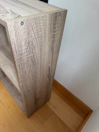 Estantería de madera 2 baldas