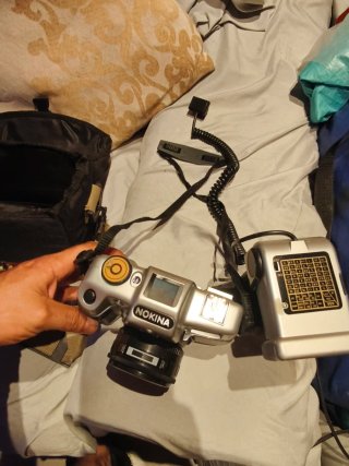 Cámara Analógica NK3030 + Flash Vintage