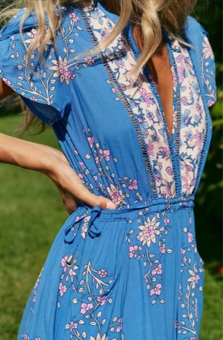 Vestido largo Jaase estampado Hailee
