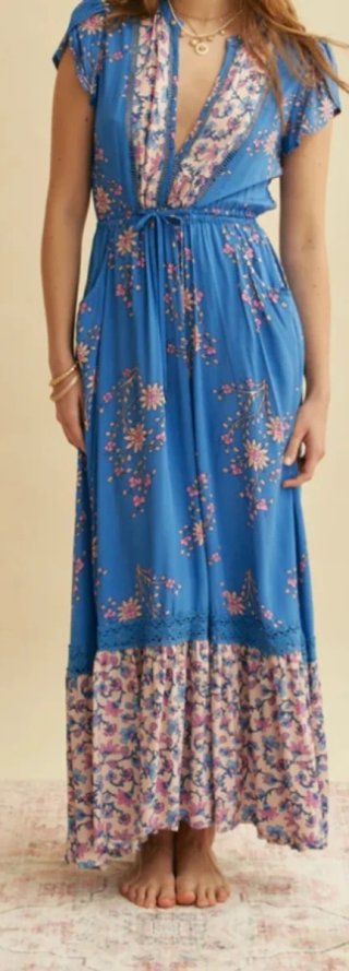 Vestido largo Jaase estampado Hailee