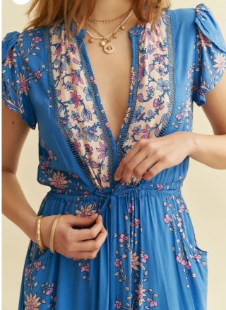 Vestido largo Jaase estampado Hailee