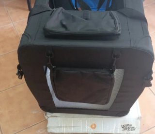 Transportín para mascotas negro xl