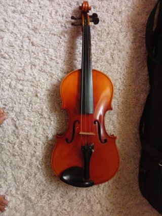 Violín con estuche y arco