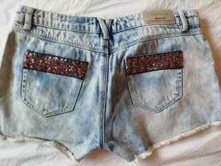 Shorts vaqueros Stradivarius desgastados