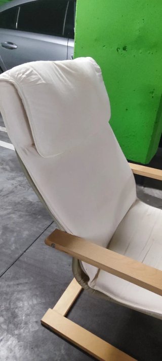 Sillón Ikea beige y marrón