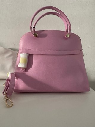 Bolso Furla Piper Rosa Cuero