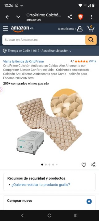 Colchón antiescaras Ortoprime