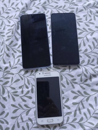 Lote 4 móviles Huawei (Negro/Plata)
