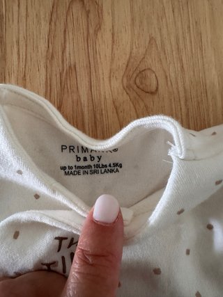 2 pigiami Primark manica corta 56 cm 0-1 mese