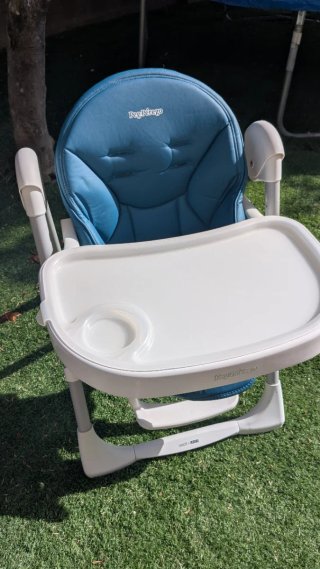 Trona Peg Pérego Prima Pappa Azul ¡Impecable!