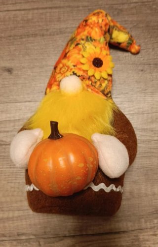 Muñeco Gnomo Otoño Calabaza