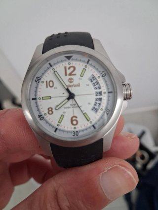 Reloj Timberland Plata y Blanco