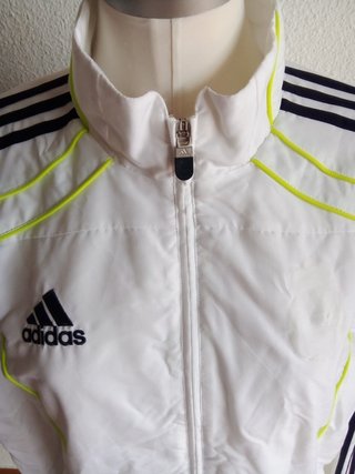 Chaqueta Adidas Hombre Blanca y Negra