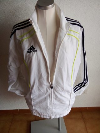 Chaqueta Adidas Hombre Blanca y Negra
