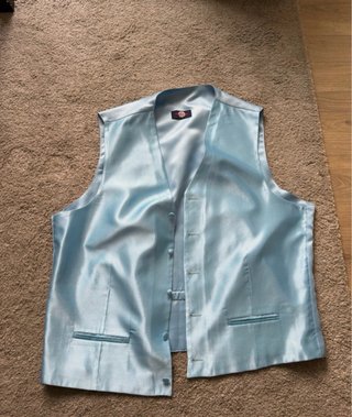 Traje de Boda Azul: Blazer, Pantalón y Chaleco