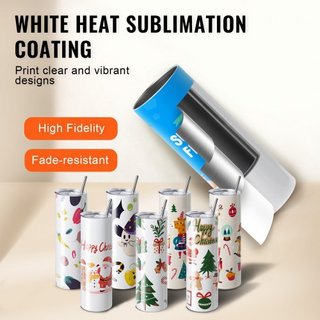 8 Pack de Vasos de Sublimación Rectos, 30 oz/850.5 g Vasos en Blanco al por Mayor, Vasos de Acero Inoxidable de Doble Pared con Popote, Tapa, Cepillo, Base, Envoltura Retráctil, Caja de Regalo, pa...
