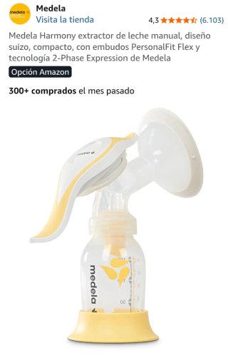 Sacaleches manual Medela Harmony