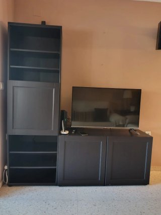 Mueble modular salón Bestå Ikea.