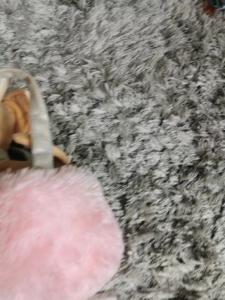 Peluche perrito con bolso rosa