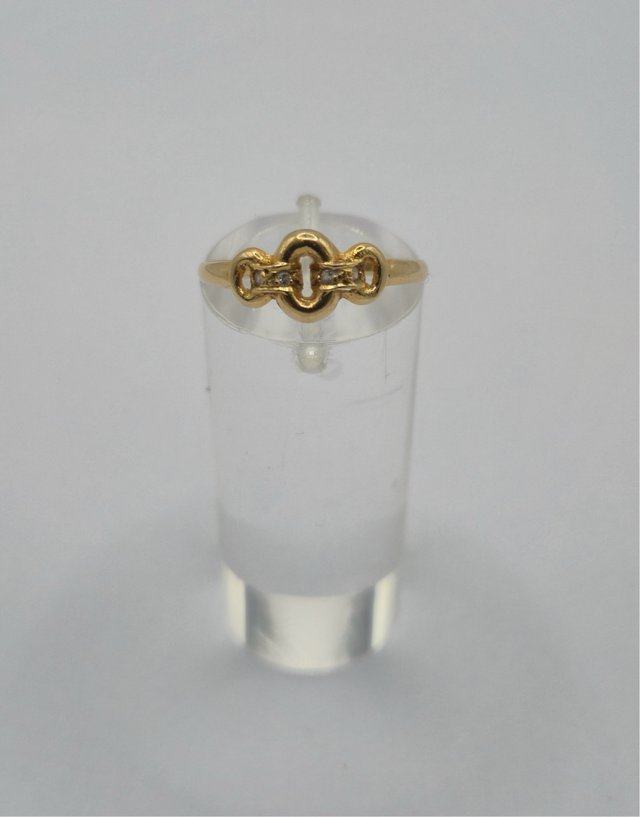 Anillo Oro 18k con Circonitas