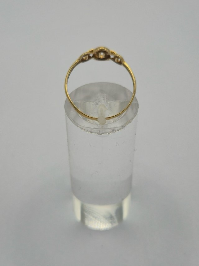 Anillo Oro 18k con Circonitas