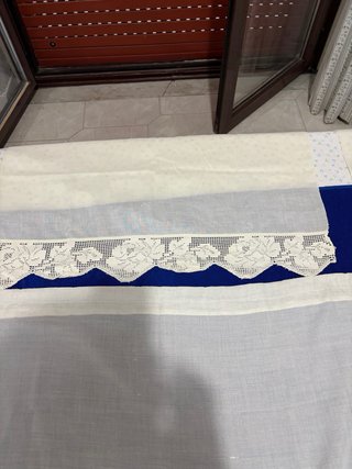 Coppia di Tende vintage pizzo bianco