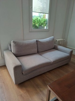 Sofá Sancal 3 plazas gris claro