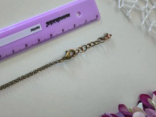 Collana con cammeo fata floreale