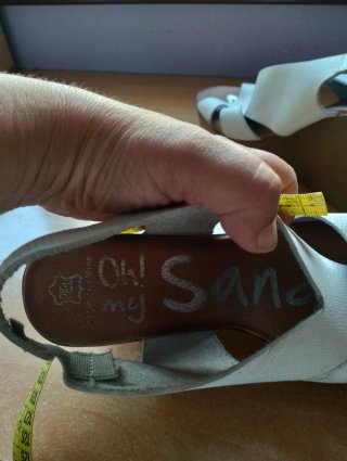 Sandalias cuña blancas