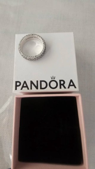 Anillo Pandora Plata Brillante Talla 54