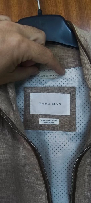 Cazadora Zara Lino Beige
