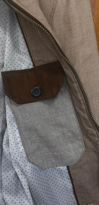 Cazadora Zara Lino Beige