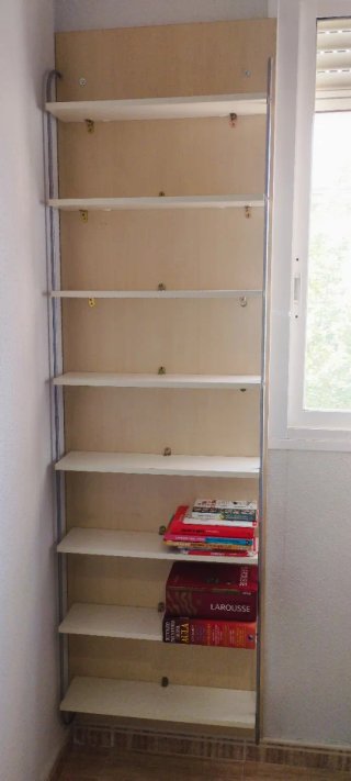 Estantería Pared Madera y Metal 202 de alto