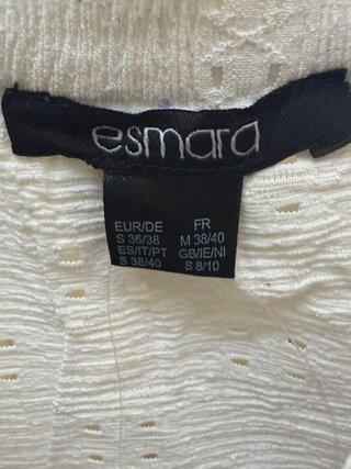 Vestido Esmara Blanco Talla 38 /40