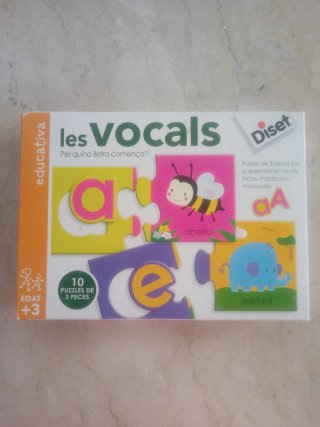 Puzzle Educativo Diset Les Vocals +3