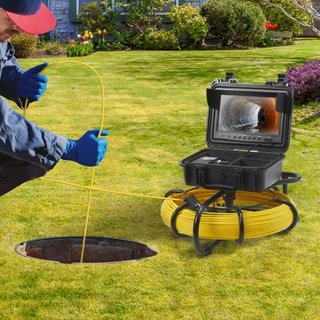 Cámara de Inspección de Tuberías de Alcantarillado 22.9 cm Cámara de Pantalla 720p Cámara de Tubería 70.1m