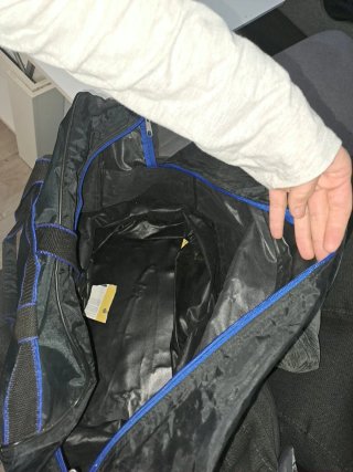 Bolso Maleta Grande con Ruedas Negro Azul