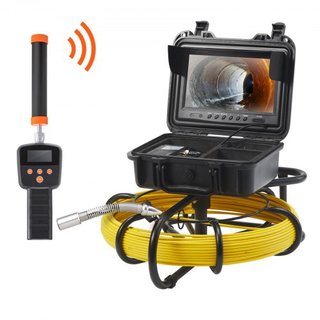 Cámara de Inspección de Tuberías con Sonde de 512hz 22.9 cm Pantalla 720p 50.3m