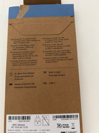 Amazon Kindle 11ª Gen 16GB Nero