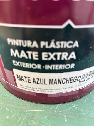 Pintura Plástica Decolor Mate Azul Manchego