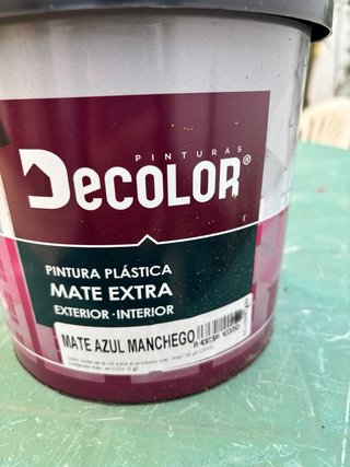 Pintura Plástica Decolor Mate Azul Manchego