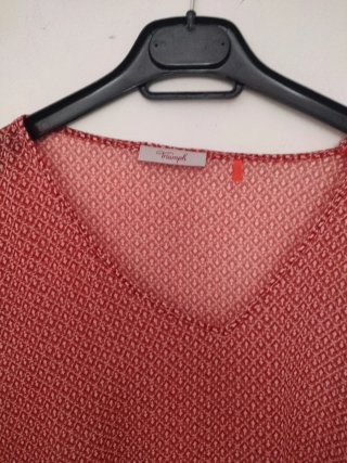 Túnica playera Talla Única Roja