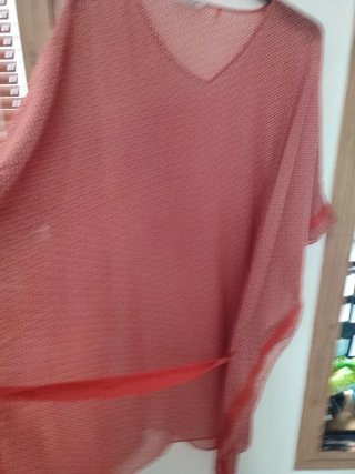 Túnica playera Talla Única Roja