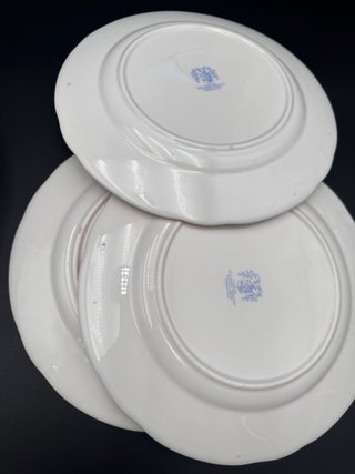 8 Piatti S.C.C.J. Pavone Serie Oro Ø 22 cm