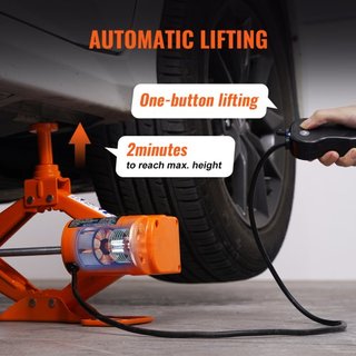Gato Eléctrico de Coche Gato de Suelo 3 Toneladas Gato de Tijera Eléctrico Herramienta de Reparación de Coche