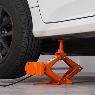 Gato Eléctrico de Coche Gato de Suelo 3 Toneladas Gato de Tijera Eléctrico Herramienta de Reparación de Coche