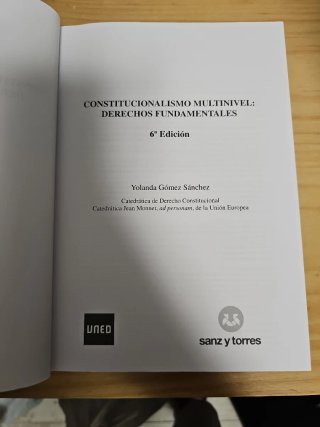 Constitucionalismo Multinivel (6ª Edición): Derech