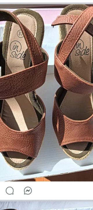 Sandalias cuña Inside mujer talla 37 nuevas